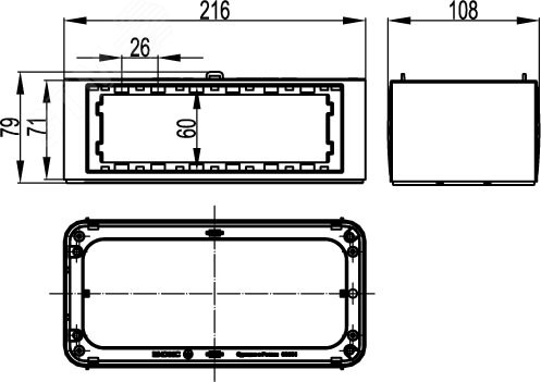 Расширение вертикальное башенки BUS белый 09051   DKC