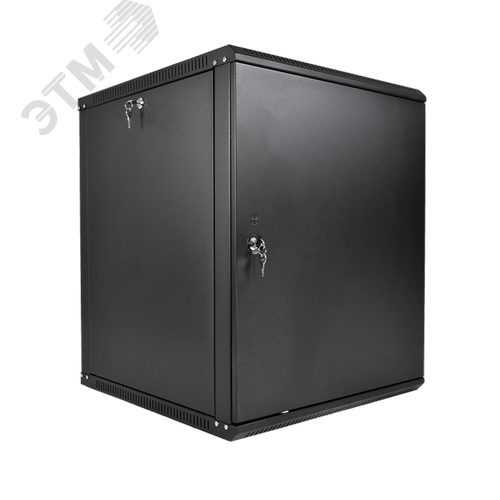 Шкаф 19'' телеком навесной разборный ЭКОНОМ 15U (600 х 520), съёмные стенки, дверь металл, чёрный