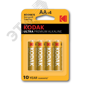 Батарейка Kodak LR6-4BL ULTRA PREMIUM Alkaline [ KAA-4 UD] (80/400/17600)