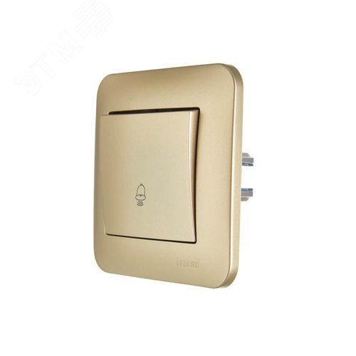ASTI Кнопка звонка, 10 А, золото Lezard 7081-3636-103