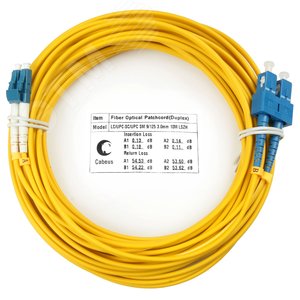 Патч-корд оптический duplex 10м LC-SC 9/125 sm LSZH