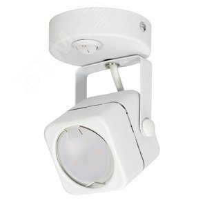 Светильник DLC-S613 GU10/B WHITE декоративный накладной Sotto Без лампы цоколь GU10 Выкл на корпусе металл белый Fametto