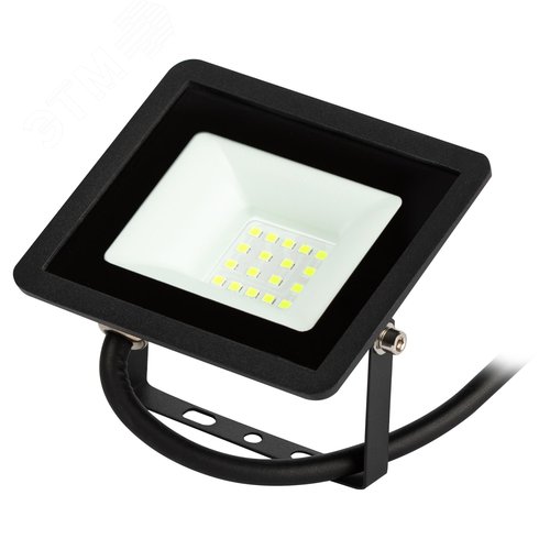 Прожектор светодиодный ДО-20Вт зеленый цвет свечения 2000Лм IP65 200-240В черный корпус 20w LPR-025-GREEN-020