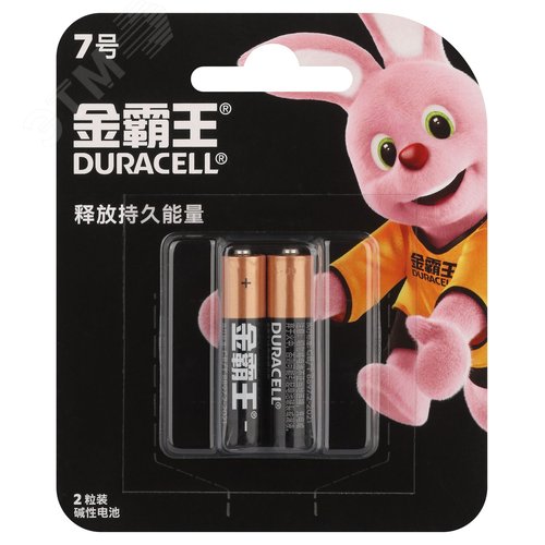 Элемент питания Duracell ААА алкалиновый 1,5v 2 шт. LR03-2BL Basic (CN)