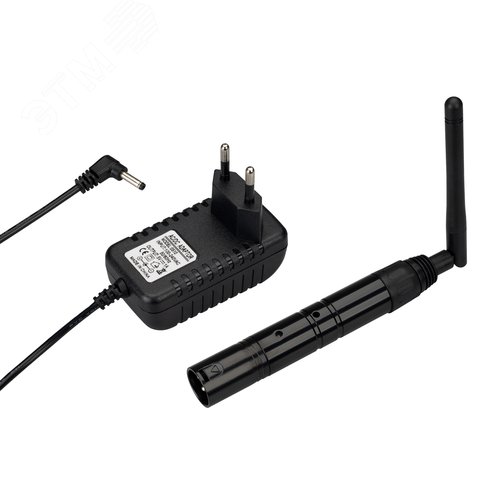 Усилитель SMART-DMX-Transmitter Black 5V, XLR3 Female, 2.4G ARL, IP20 металл, 5 лет