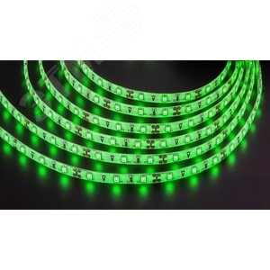 Лента светодиодная 4.8Вт/м 12В зеленый IP65 60LED/м NLS-3528 5м
