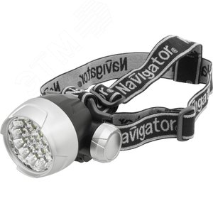 Фонарь светодиодный NPT-H01-3AAA 25LED налобный пластик