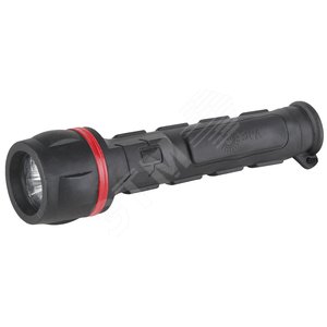 R2AA Фонарь 3xLED, 2xAA, резина, бл (24/144/576)