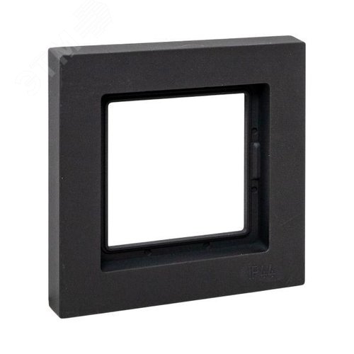 Эпика Рамка 1-местная IP44 черный пластик EKF