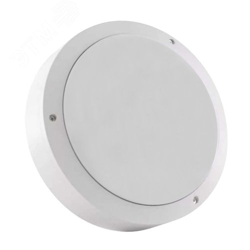 Светильник светодиодный влагозащищенный ULW-K15A 25W/5000K IP65 WHITE Круг (5000K) 3000Лм 220X70мм Корпус белый