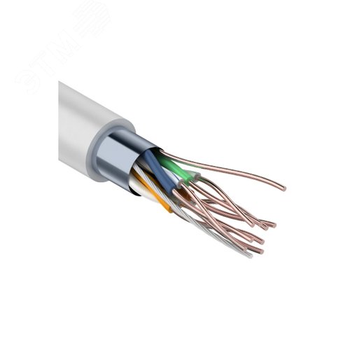 Витая пара F/UTP CAT5e 4PR 24AWG CCA PVC IN серый 50 м