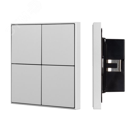 Панель кнопочная Silver BUS Frame IARL IP20 металл 2 года KNX-304-23-IN INTELLIGENT