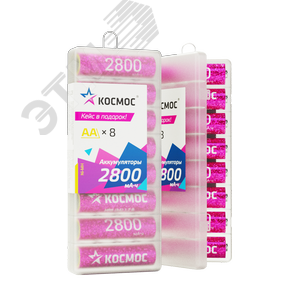 Аккумулятор R6 (АА) 2800mAh Ni-Mh 8 шт в боксе