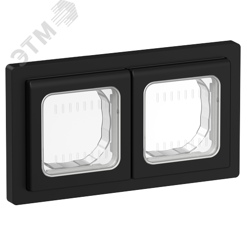FLITE Рамка 2-местная IP55 Рпро-2-55-ФлЧ черный IEK