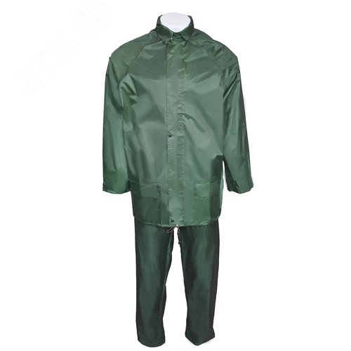 Костюм мужской влагозащитный арт. JS-01 цв. зелёный р.2XL 56-58 170-188