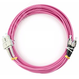 Патч-корд оптический duplex 25м SC-FC 50/125MM OM4 LSZH
