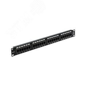 Патч-панель 19 1U 24 порта RJ-45 категория 5e UTP черная