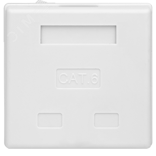 Розетка компьютерная 8P8C (RJ-45) UTP Cat6 2 порта (DIY упак.)