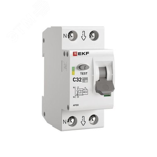 Устройство защиты от дугового пробоя 1P+N 32А (C) 6 кА УЗДП PROxima