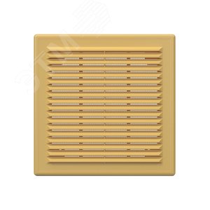 Решетка вентиляционная вытяжная, из ABS пластика 208х208, цвет Бежевый