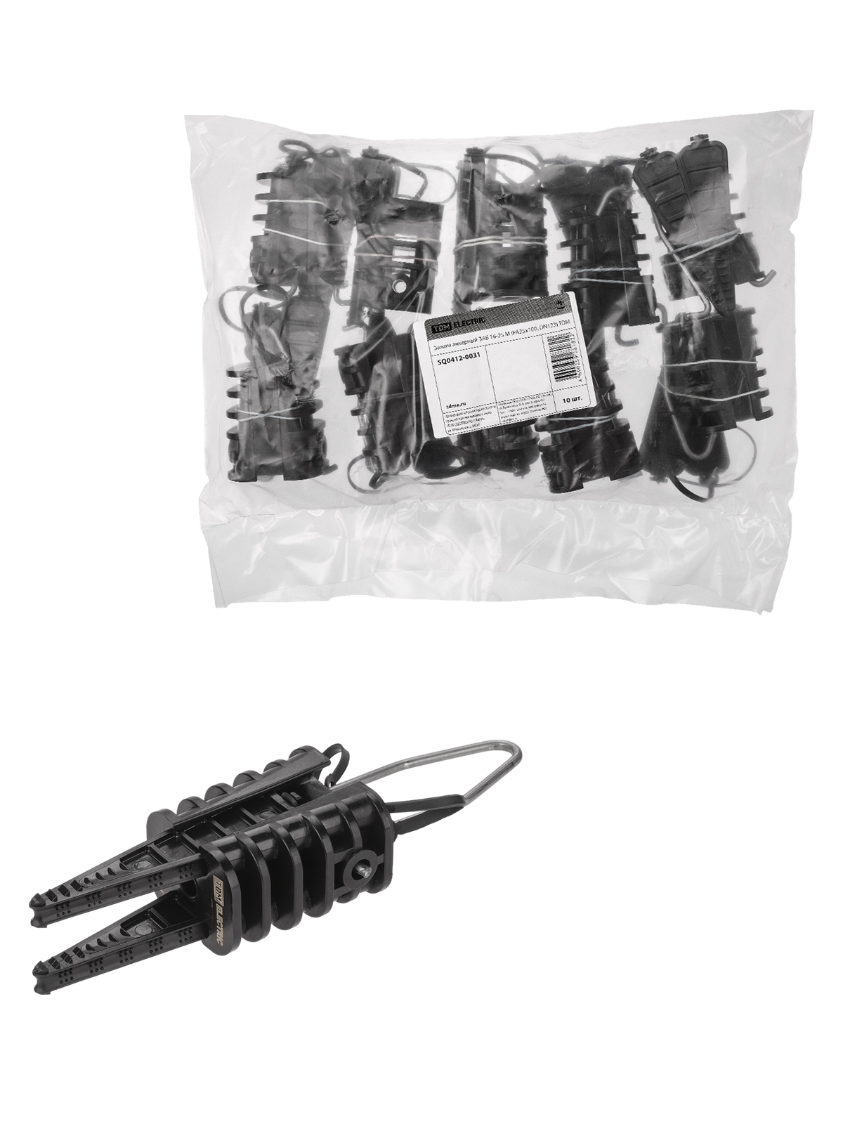 Зажим анкерный ЗАБ 16-25 М (PA25x100, DN123) TDM