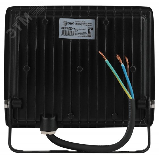 Прожектор светодиодный ДО-50Вт 6500К 4000Лм IP65 черный 50w холодный 200-240В LPR-023-0-65K-050