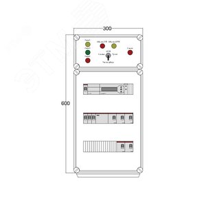 Щит управления электрообогревом HS 5x3400 D850 (в комплекте с терморегулятором)