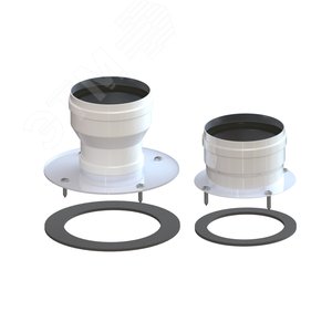 Переходник с d 60/100 мм на d 80 мм с фланцем