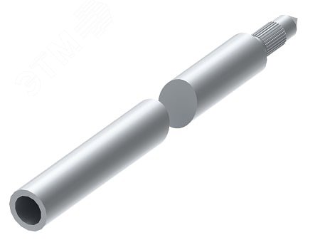 Стержень заземления L-1500 с цапфой D16 quick, для организации заземления токоотводов системы молниезащиты/оборудования, горячеоцинкованная сталь