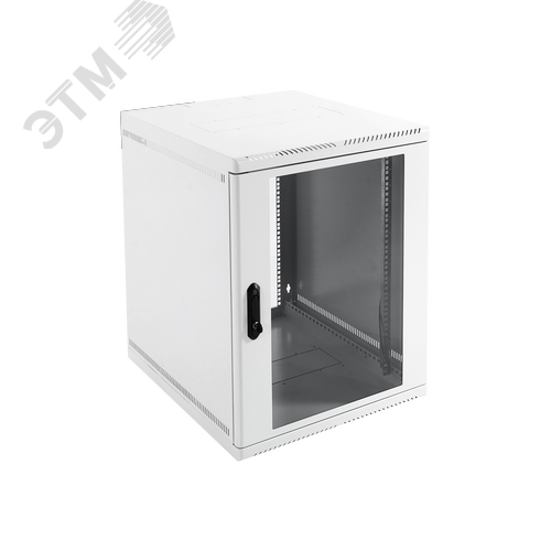Шкаф телекоммуникационный настенный сварной 12U (600 х 350) съёмные стенки, дверь стекло, чёрный