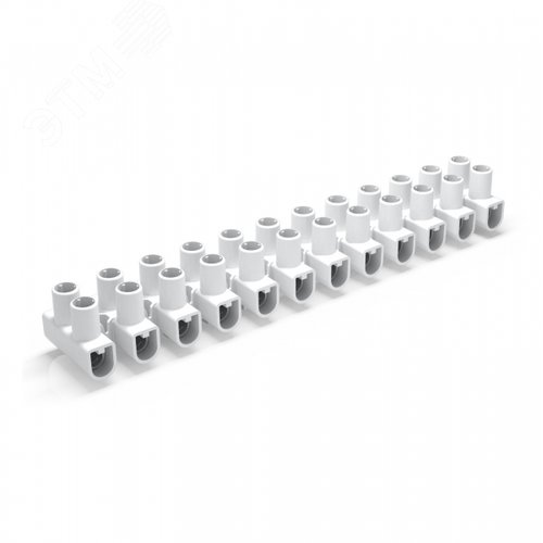 Колодка клеммная, 0.5-4,0 мм?, полипропилен, 450 V, 32 А, 2х рядная, белый