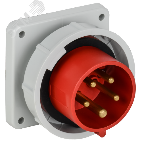 Вилка встраиваемая ССИ-3152 16А-6ч 380В 3P+PE+N IP67 IEK