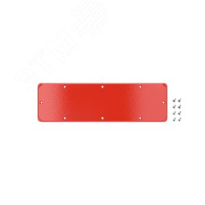 Фланец сплошной для корпусов ST, тип 2, 343х103 мм, красный RAL3020
