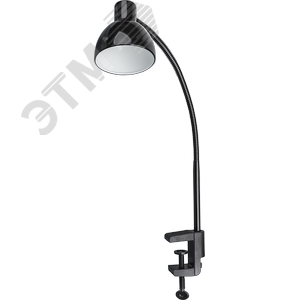Светильник настольный светодиодный NDF-C010-6W-4K-BL-LED на струбцине черный