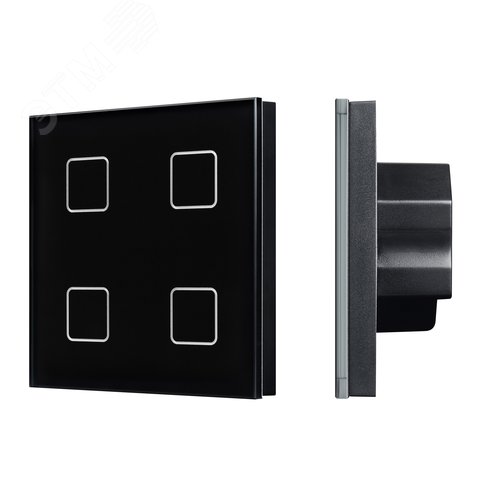 Панель сенсорная INTELLIGENT ARLIGHT DALI-301-11-IN Black (BUS/24V, Backlight) (ARL, IP20 Пластик, 5 лет)