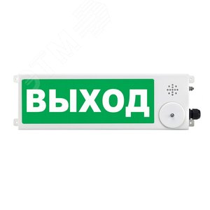 Оповещатель взрывозащищенный свето-звуковое табло ТСЗВ-Exi-М-Прометей, ''Выход'', З/Б, 12-36В