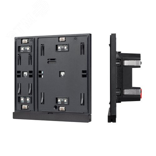 Панель управления кнопочная INTELLIGENT ARLIGHT KNX-302-22-IN Black (Bus) (IARL, IP20 пластик, 2 года, механизм)