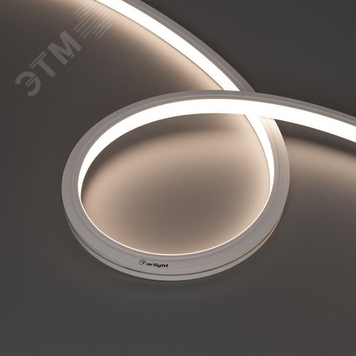 Лента герметичная MOONLIGHT-TOP-A140-13x12мм 24V Day4000 9.6 W/m, IP67, 5м, wire x2 вывод кабеля боковой