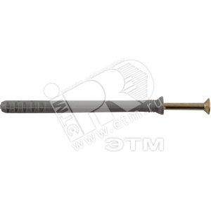 Дюбель-гвоздь 6х80 грибовидный бортик, нейлон (125шт)