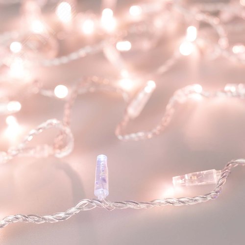 Гирлянда светодиодная декоративная ARD-STRING-CLASSIC-10000-CLEAR-100LED-FLASH Rose Gold 230V, 7W ARDCL, IP65