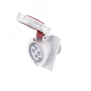 Розетка панельная с наклоном IP67 32А 3P+E 400В