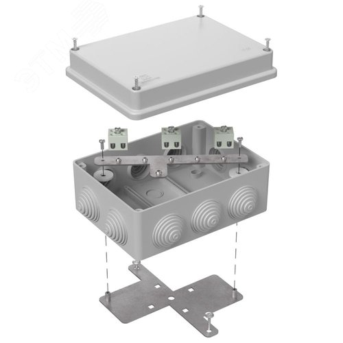 Коробка огнестойкая для о/п 40-0310-FR1.5-6 Е15-Е120 RAL7035 150х110х70 (6 шт/кор)