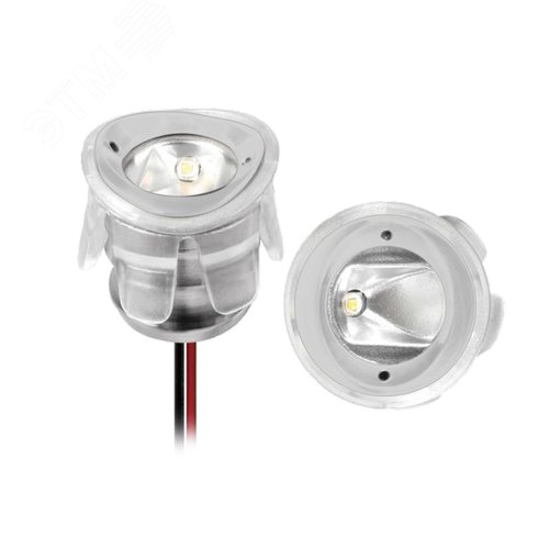 Светильник светодиодный ALT-LODESTAR-HANDRAIL-R27-1.5W Warm3000 (GR, 30x60 deg, 12-24V) (ARL, IP67 металл, 3 года)