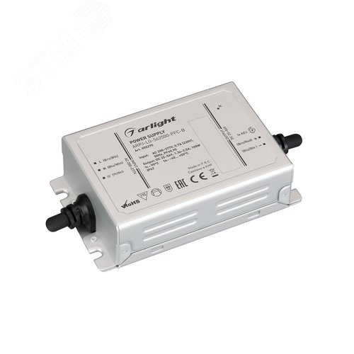 Блок питания ARPJ-LG-562500-PFC-B 100W, 25-56V, 1.34-2.5A, IP67, металл, 5 лет