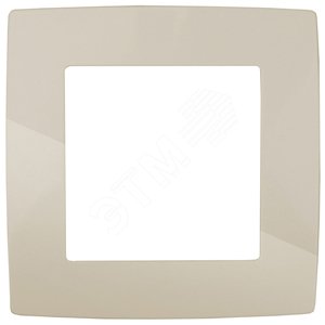 Рамка для розеток и выключателей 1 пост слоновая кость пластик ЭРА 12 12-5001-02