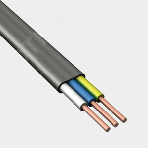 Кабель силовой ВВГнг(А)-LS 3х4 плоский (N.PE)-0.660
