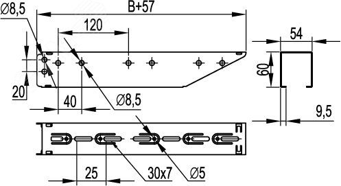 Трансформатор тока CT100 500/5А, класс точности - 0.5S, мощность - 3.75ВА