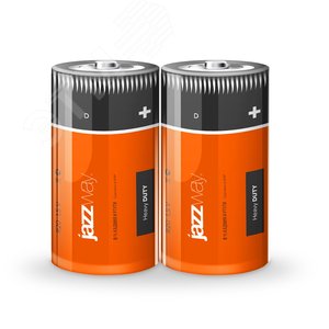 Элемент питания R20 солевой, уп. 2 шт. JAZZway Heavy Duty