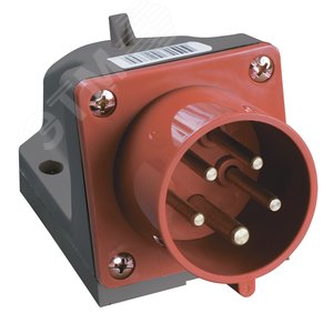 Вилка кабельная 515 стационарная 3P+E+N 16А 380В IP44