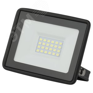 Прожектор светодиодный ДО-30Вт 4000К 2400Лм IP65 черный 30w нейтральный 200-240В LPR-023-0-40K-030